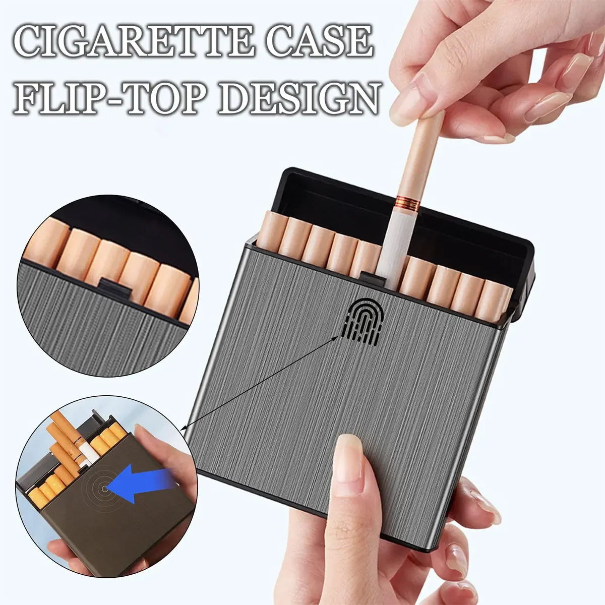Large Capacity Cigarette Case  - Smoking & Vaping Accessories ulasan dan harga