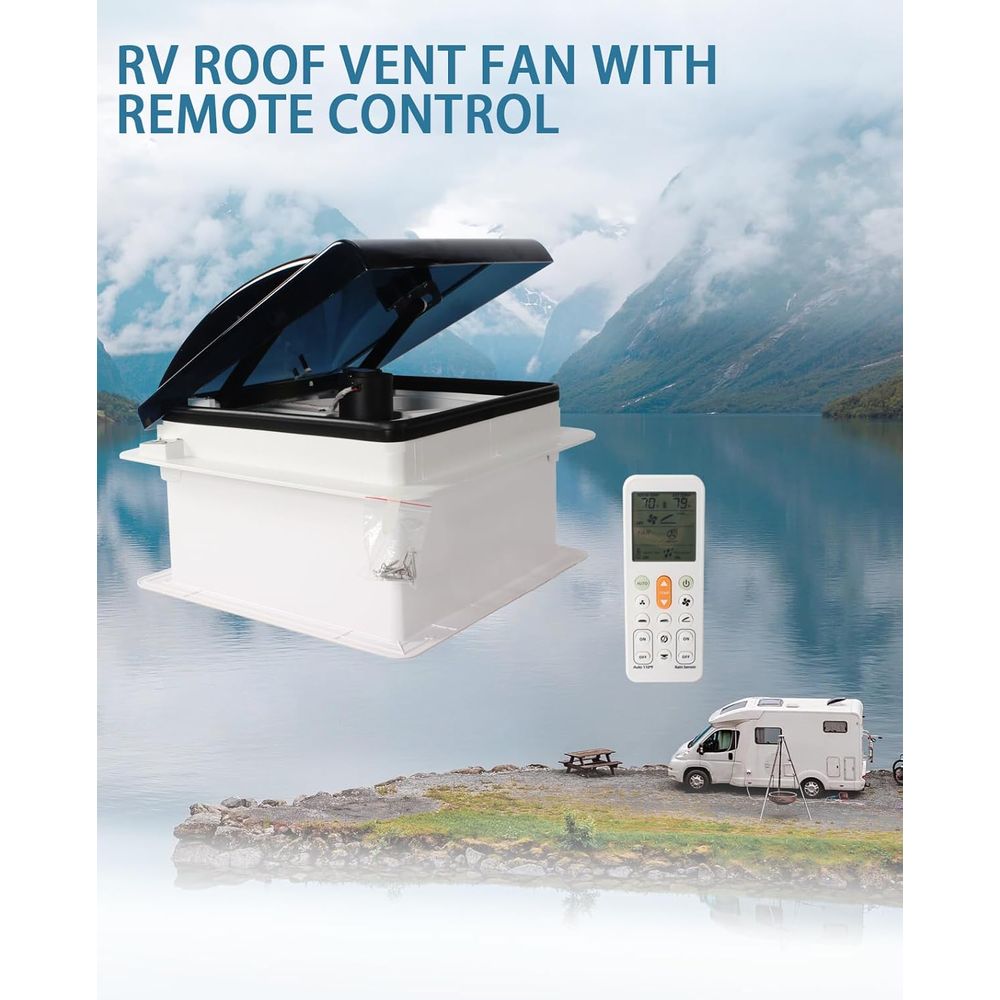 14'' RV Roof Vent 12V 10 speed - Smoking & Vaping Accessories ulasan dan harga