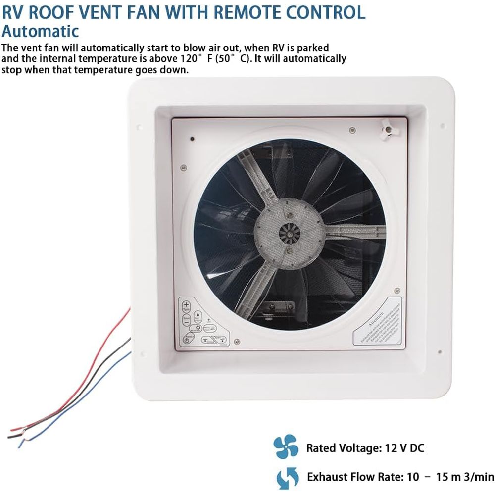 14'' RV Roof Vent 12V 10 speed - Smoking & Vaping Accessories ulasan dan harga