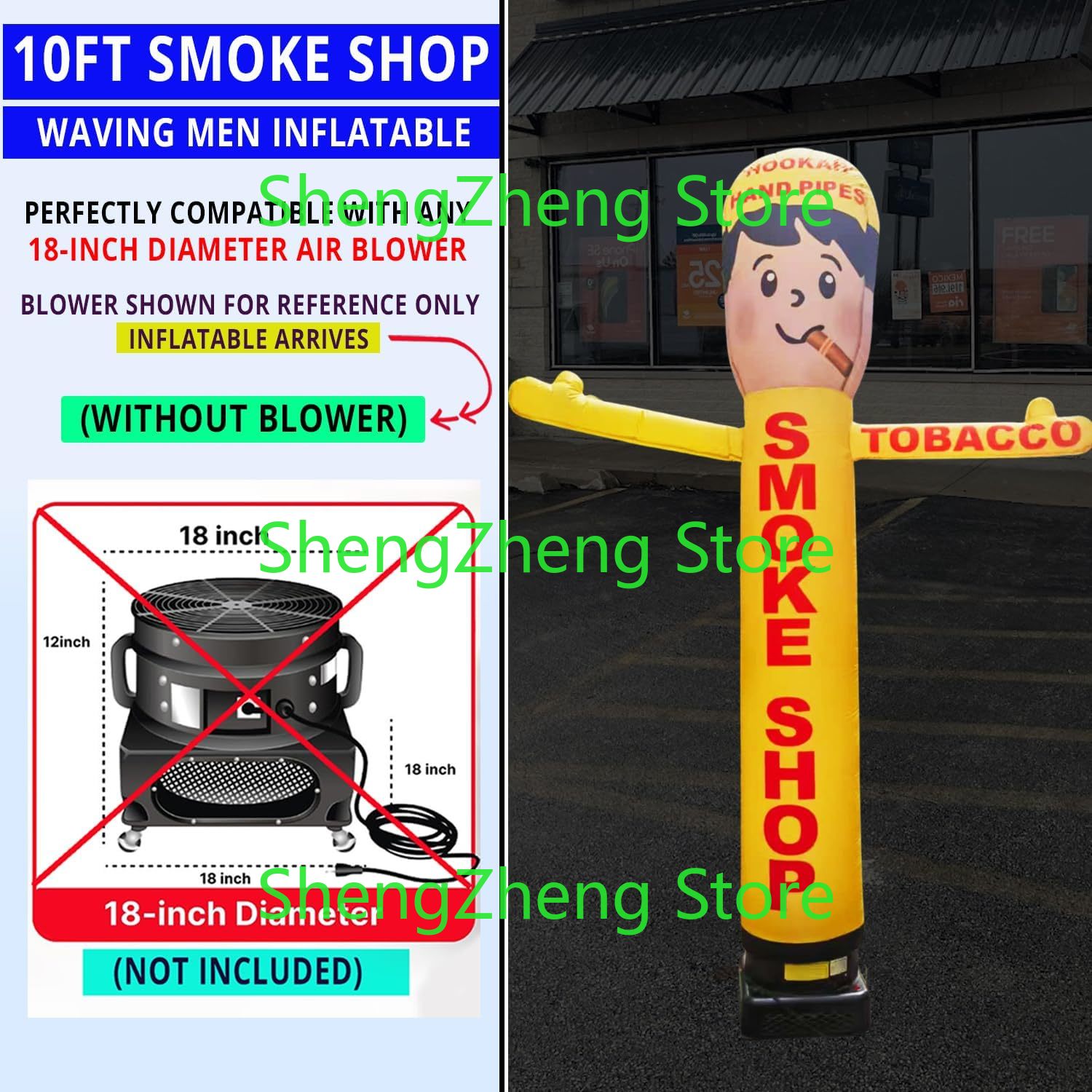 1Pcs 8ft Smoke Shop Wacky Wavi - Vaping Store ulasan dan harga