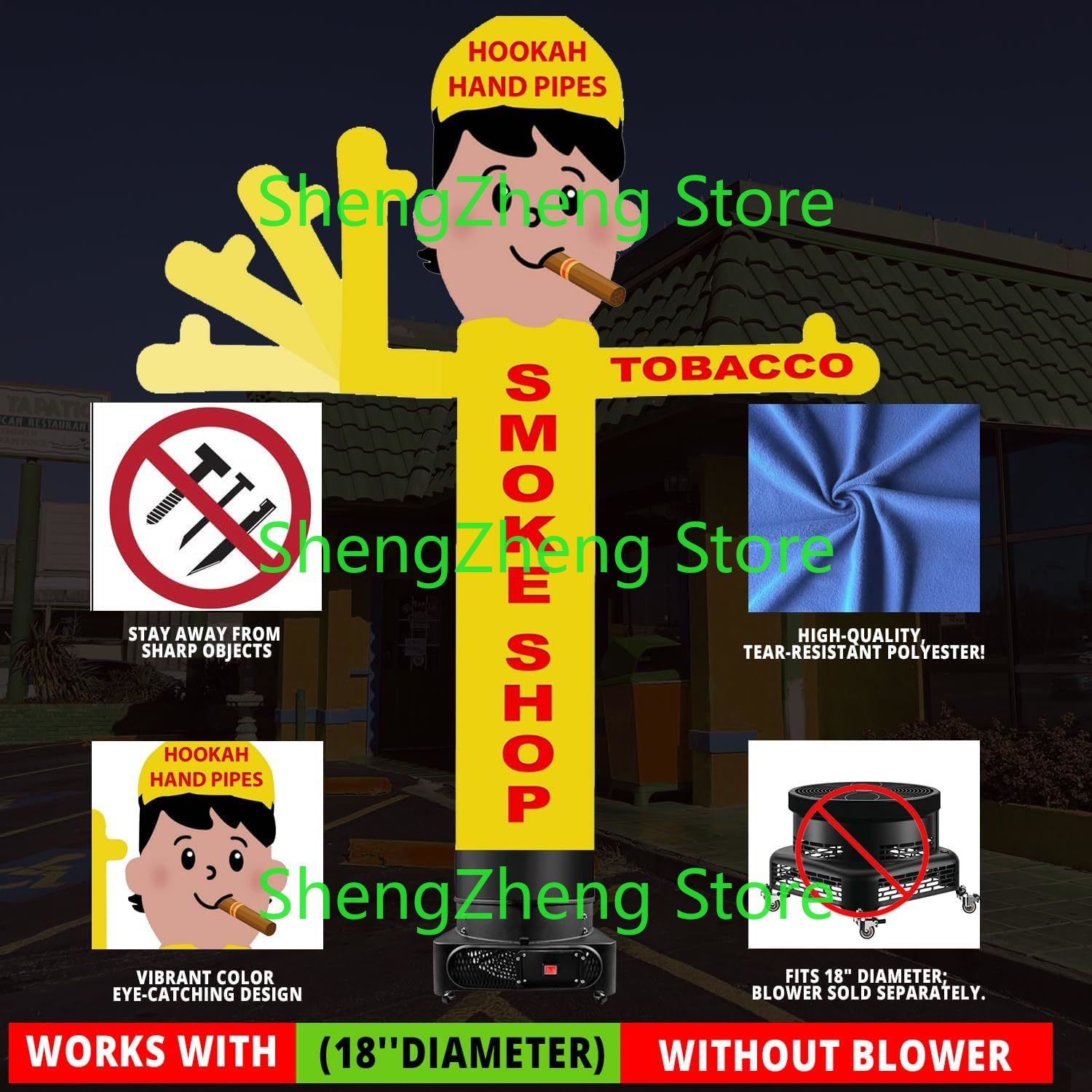 1Pcs 8ft Smoke Shop Wacky Wavi - Vaping Store ulasan dan harga